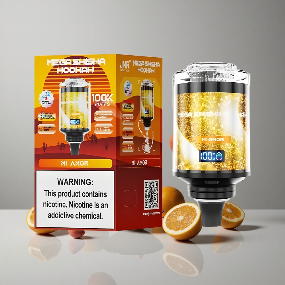 JNR Mega Shisha Hookah 100K Mi Amor Pantalla Inteligente Interactiva vape wholesale Peru