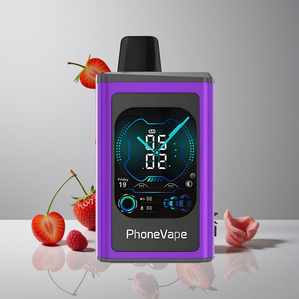 JNR PhoneVape 30000 Puffs Cereza Fresa Frambuesa Batería Recargable 850mAh Tipo-C vape wholesale Peru