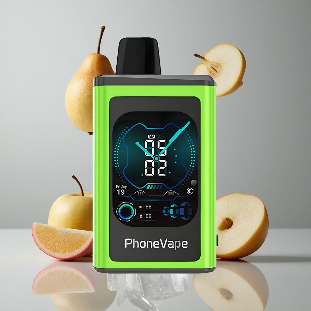 JNR PhoneVape 30000 Puffs Manzana Ácida Hielo Pantalla Completa vape wholesale Peru