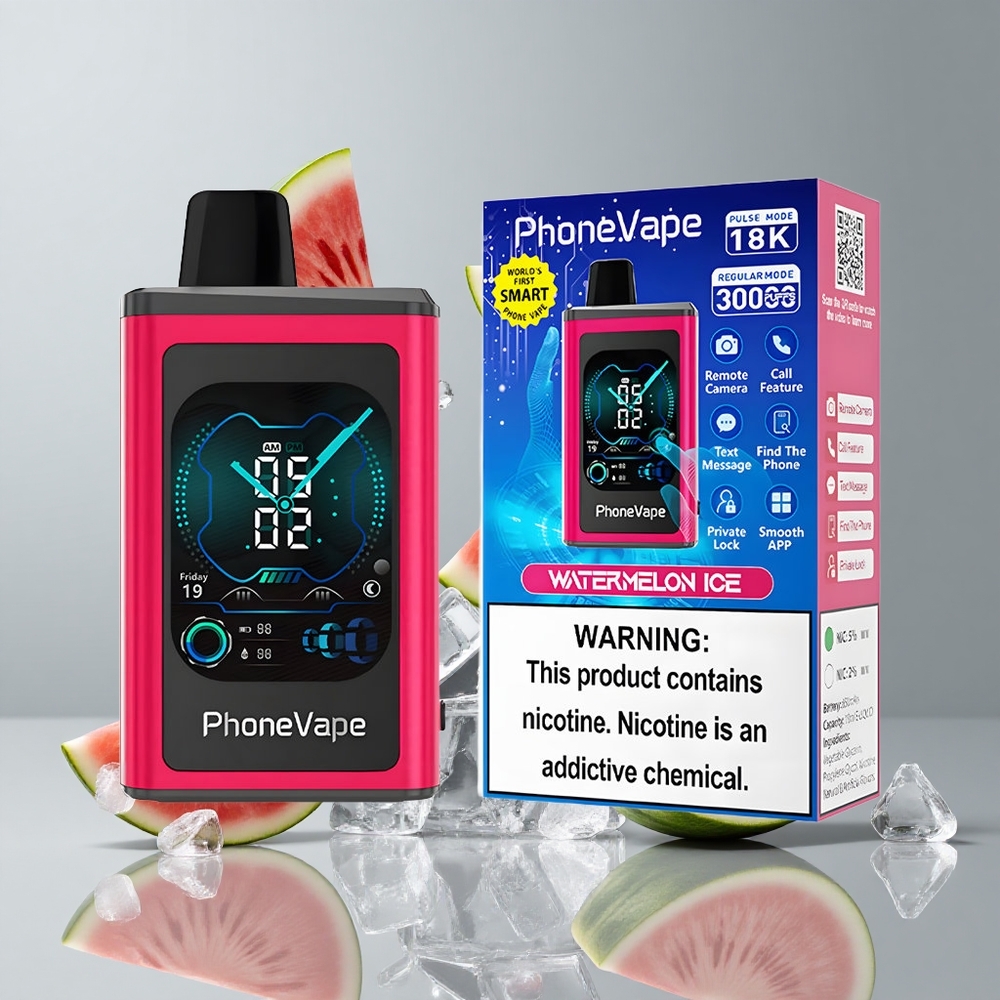 JNR PhoneVape 30000 Puffs Sandía Helada Pantalla Completa vape wholesale Peru