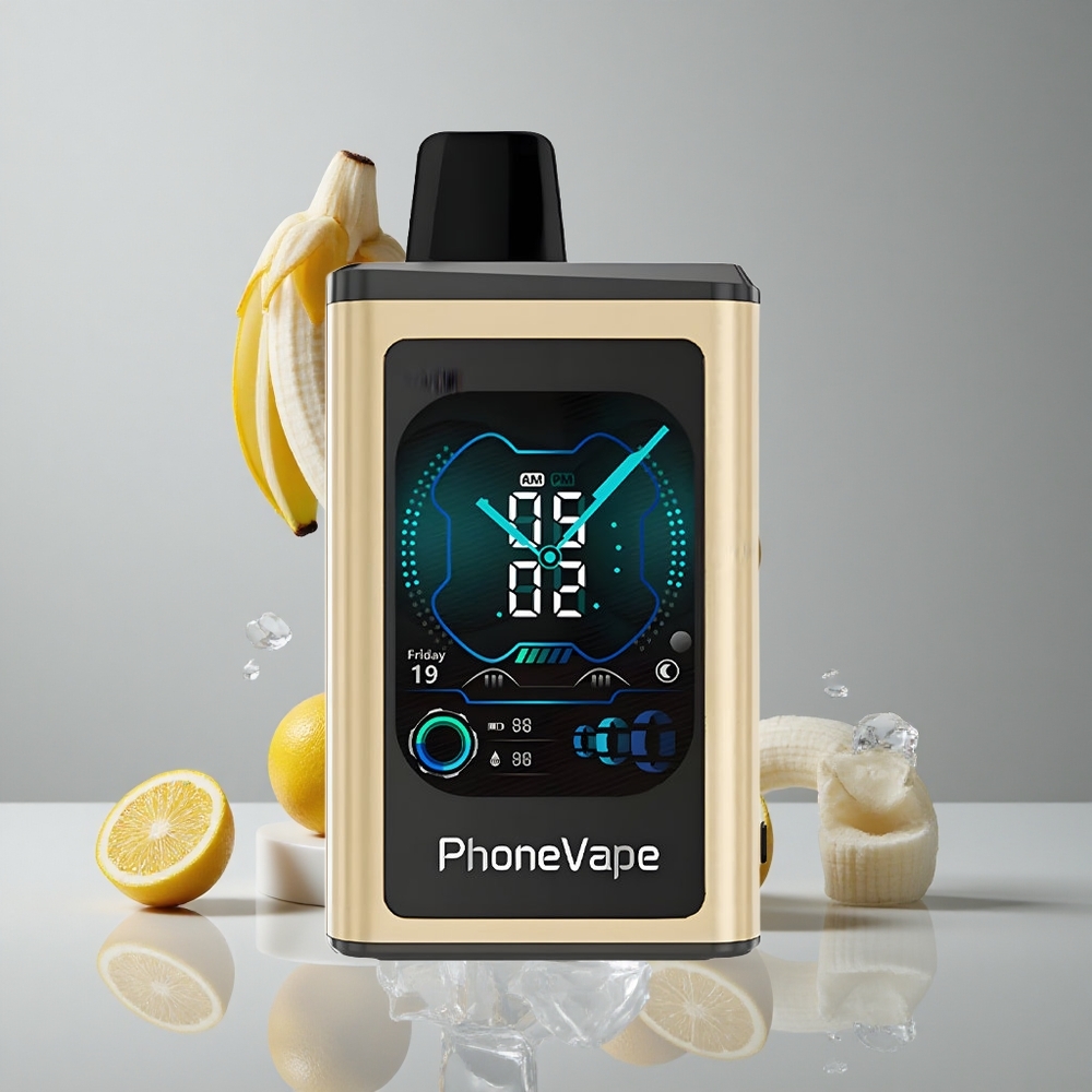 JNR PhoneVape 30000 Puffs Vape Desechable Banana Ice Plátano Hielo Batería Recargable 850mAh vape wholesale Peru