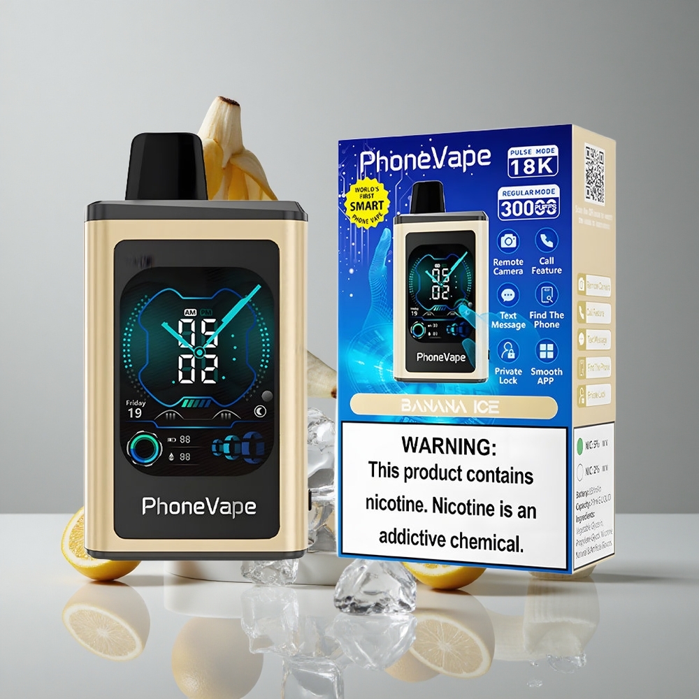 JNR PhoneVape 30000 Puffs Vape Desechable Banana Ice Plátano Hielo Batería Recargable 850mAh vape wholesale Peru