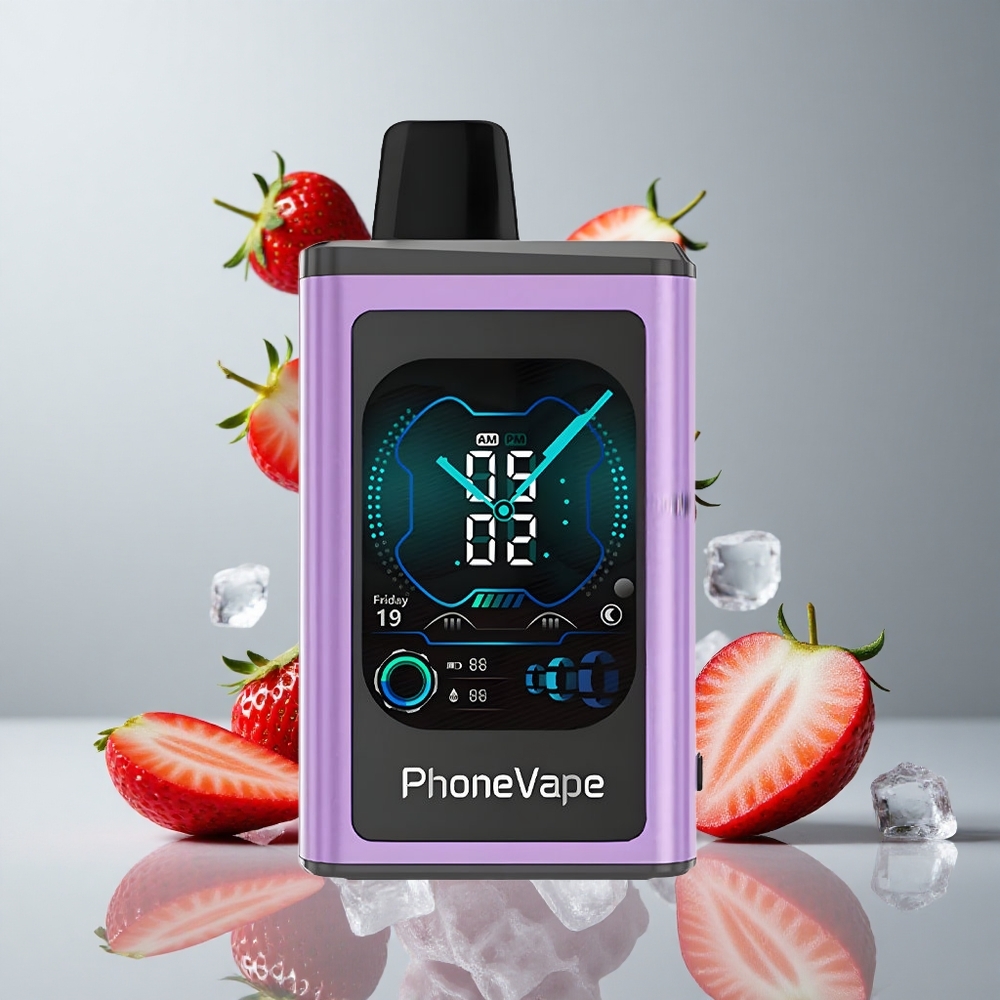 JNR PhoneVape 30000 puffs Fresa Hielo Pantalla Completa vape wholesale Peru