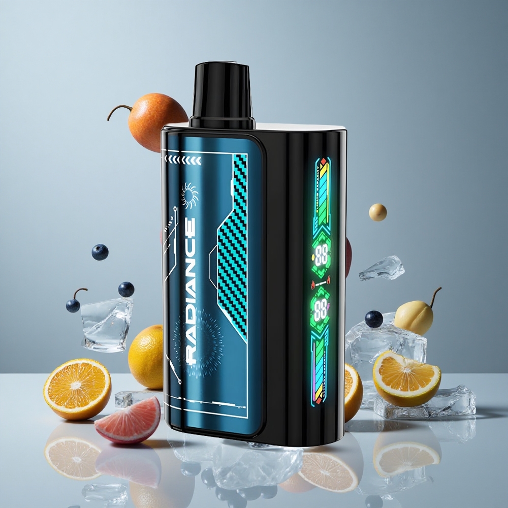 JNR Radiance 31000 Puffs Vape Desechable Arándano Azul Hielo Pantalla Animación Inteligente vape wholesale Peru