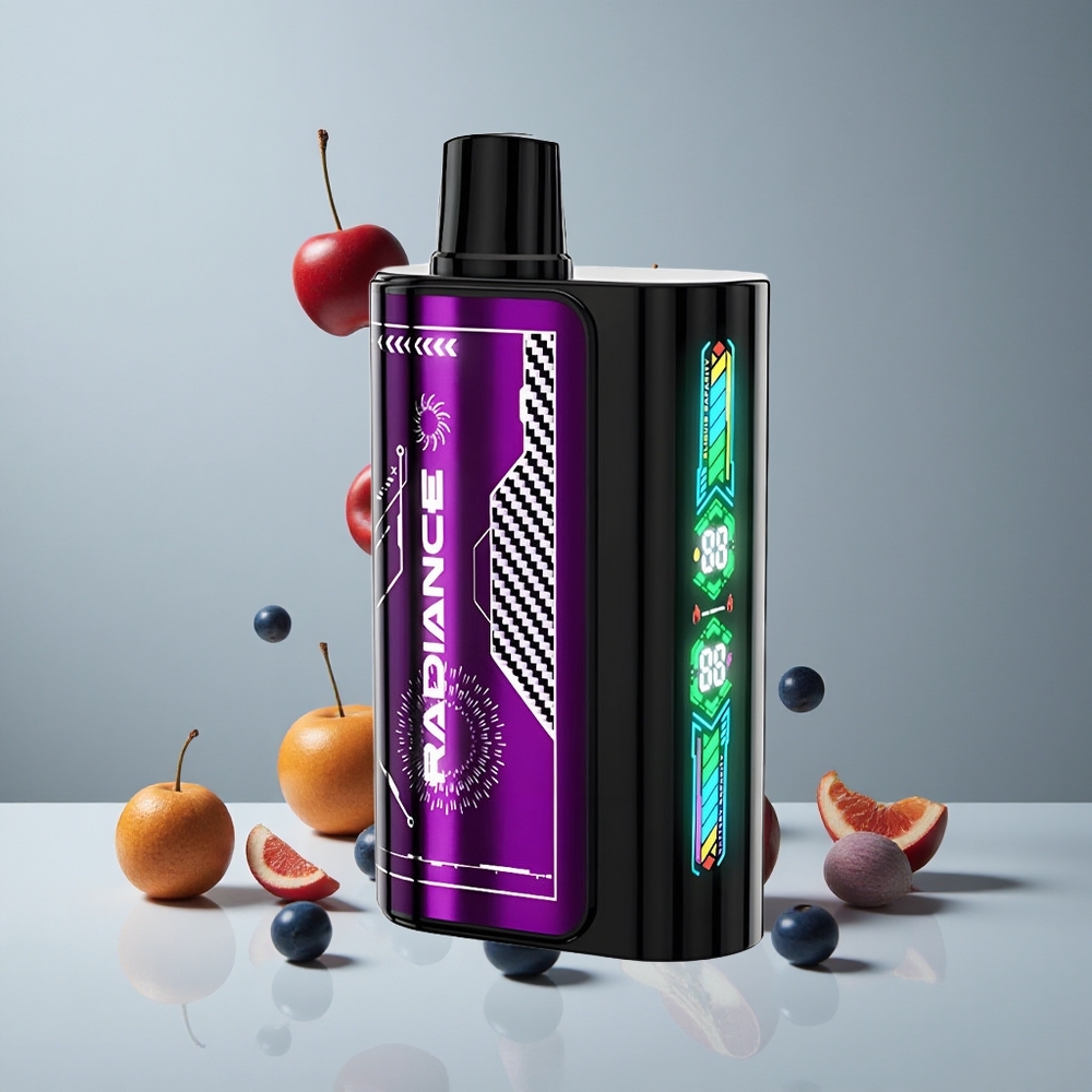JNR Radiance 31000 Puffs Vape Desechable Azul Frambuesa Cereza Pantalla Inteligente vape wholesale Peru