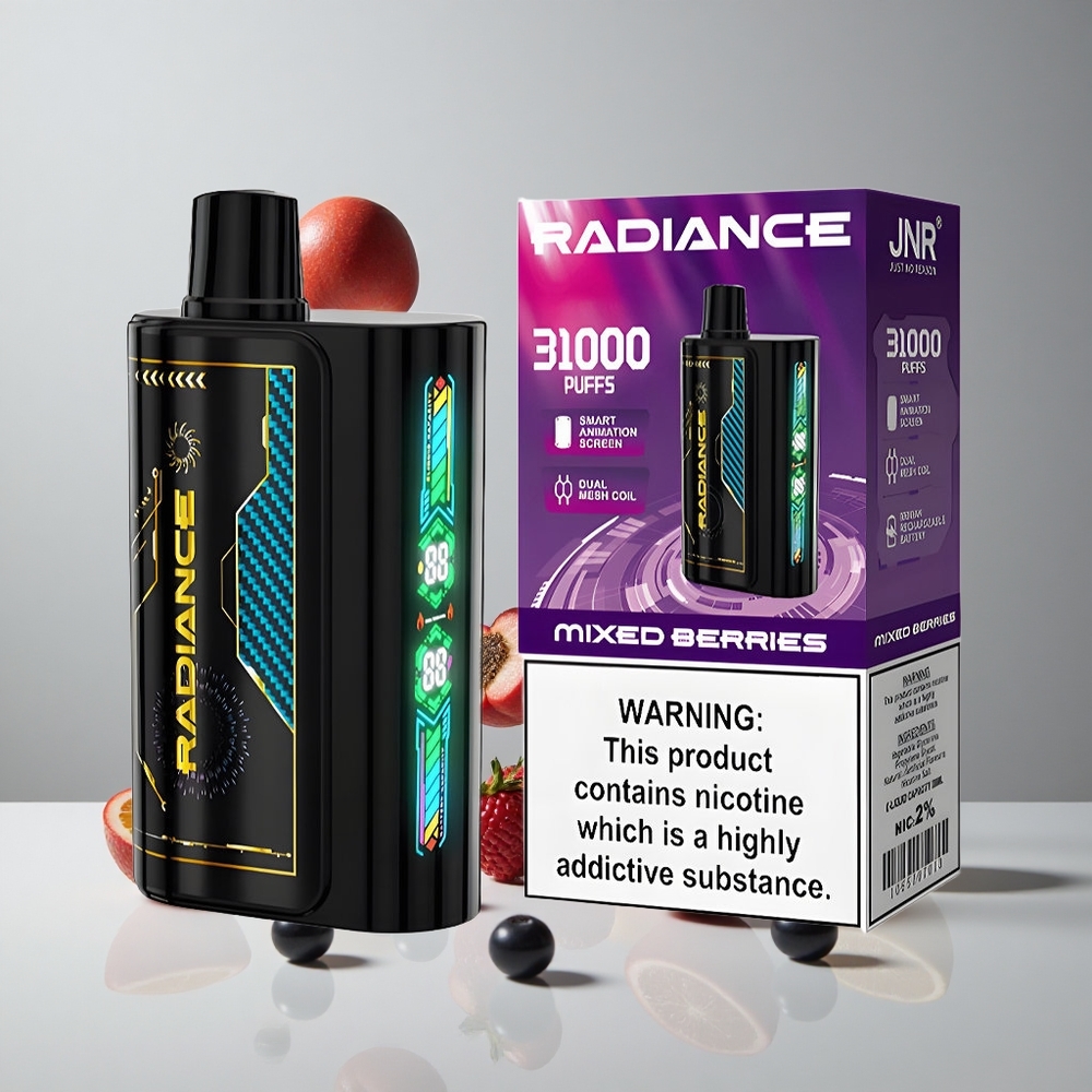 JNR Radiance 31000 Puffs Vape Desechable Berries Mixtos Pantalla Inteligente vape wholesale Peru