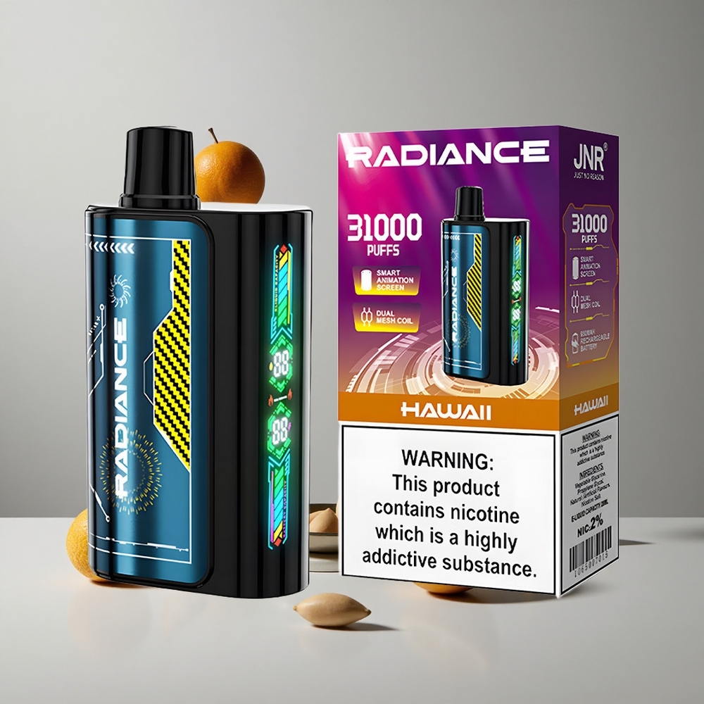 JNR Radiance 31000 Puffs Vape Desechable Hawaii 28ml E-líquido vape wholesale Peru