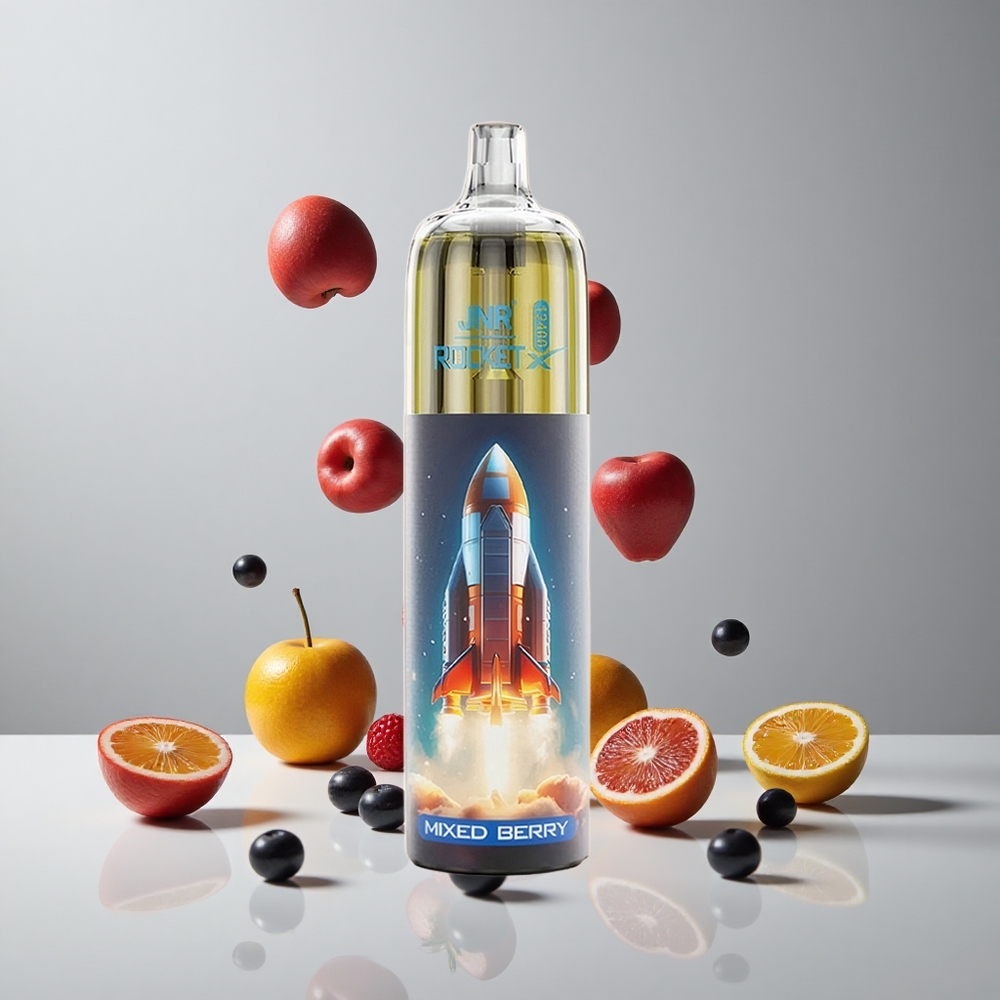 JNR Rocket-X 12400 Puffs Vape Desechable Frutos Mixtos con Aire Ajustable y RGB vape wholesale Peru