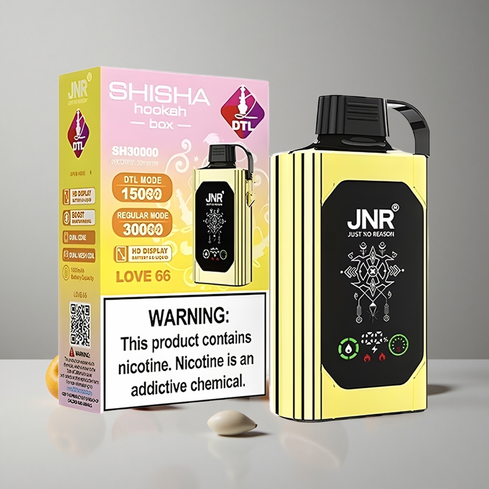 JNR Shisha Hookah Box 20500 Puffs Amor 66 Pantalla HD 25ml Dual Mesh Coil vape wholesale Peru