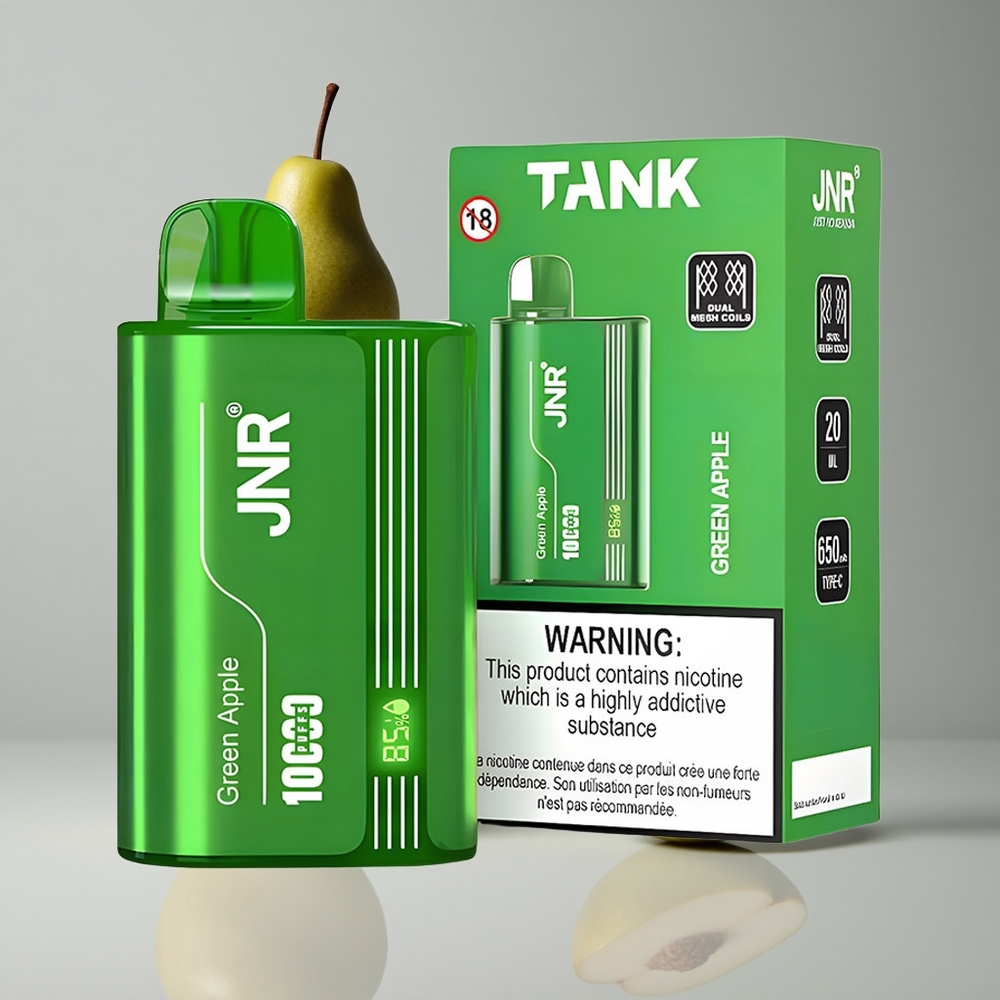 JNR Tank 10000 Puffs Manzana Verde Melocotón Pera Pantalla Digital vape wholesale Peru