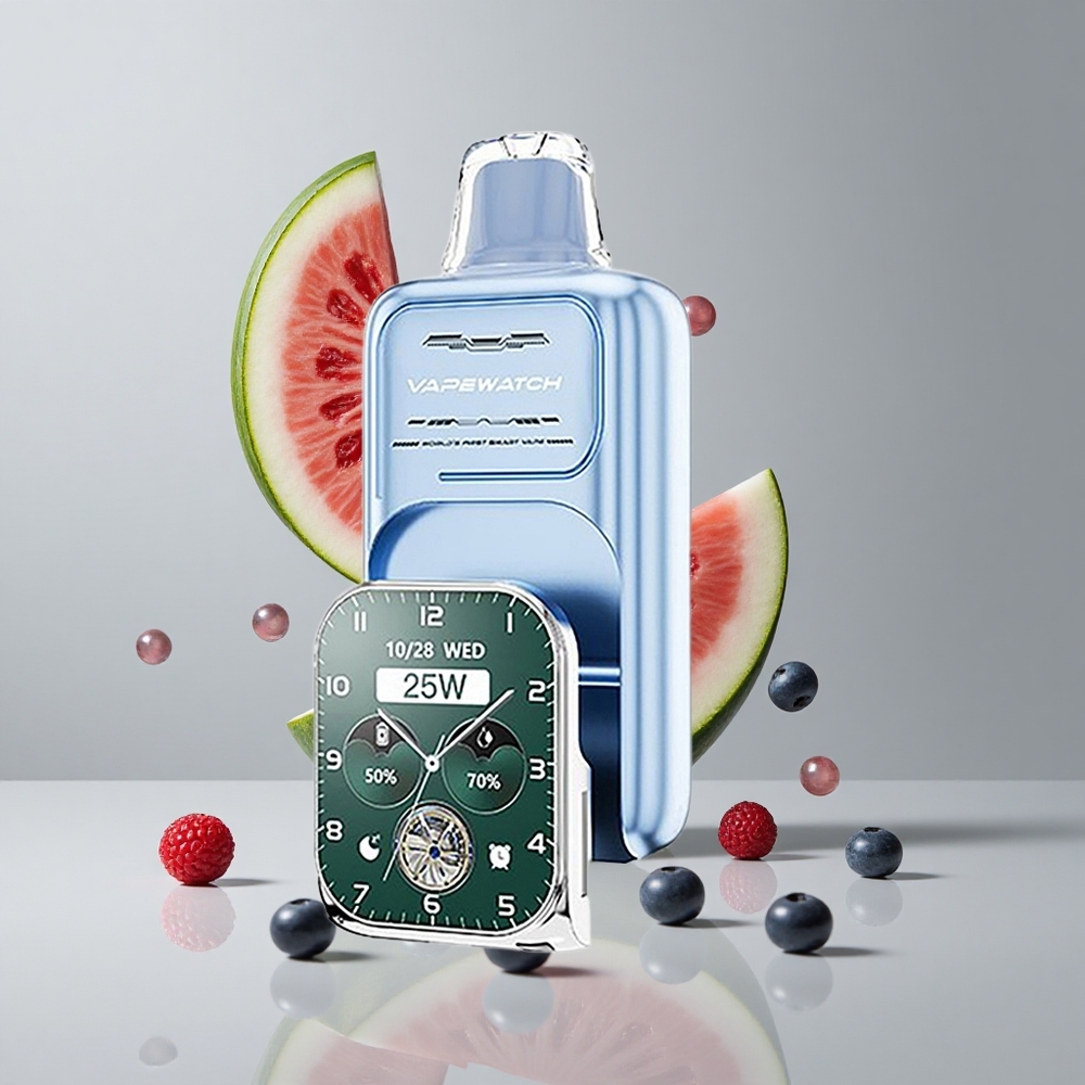 JNR Vape Watch 30000 Puffs Dispositivo Vape Arándano Sandía 19mL 5% Nicotina vape wholesale Peru