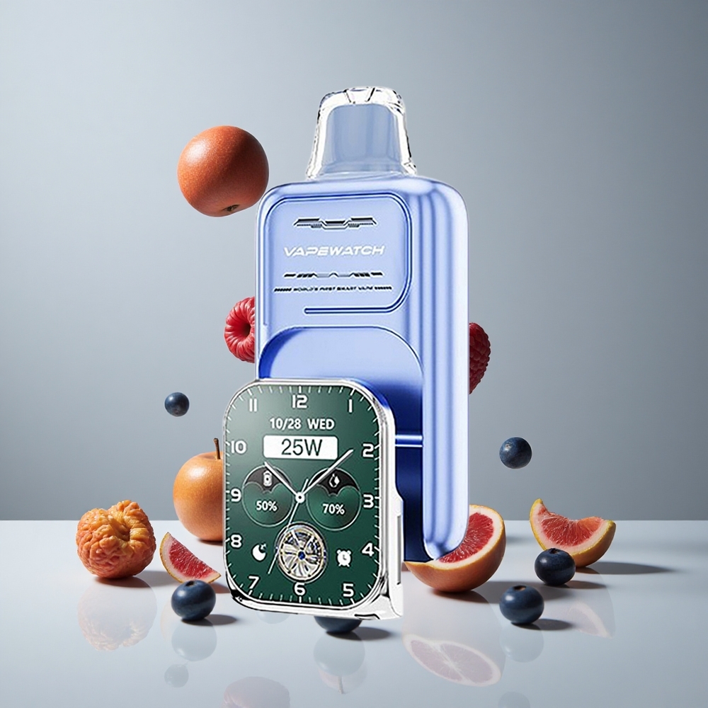 JNR Vape Watch 30000 Puffs Dispositivo Vape Azul Frambuesa Hielo 19mL 5% Nicotina vape wholesale Peru