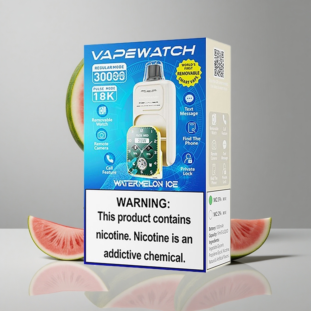JNR Vape Watch 30000 Puffs Vape Sandía Helada 30000 Puffs 19mL vape wholesale Peru