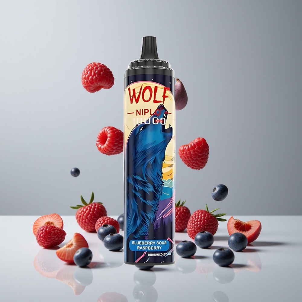 JNR Wolf Niplo 10000 Puffs Arándano Azul Frambuesa Ácida 20ml Tipo-C vape wholesale Peru