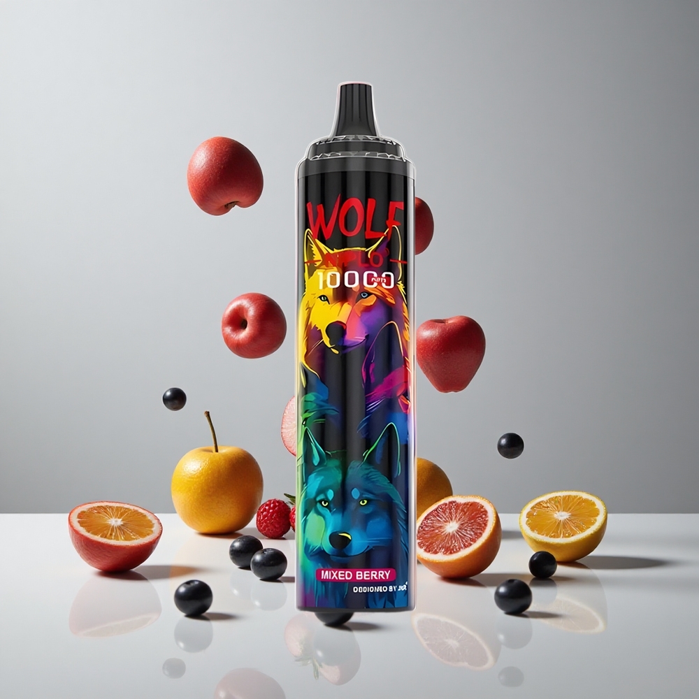 JNR Wolf Niplo 10000 Puffs Bayas Mixtas 20ml Tipo-C vape wholesale Peru
