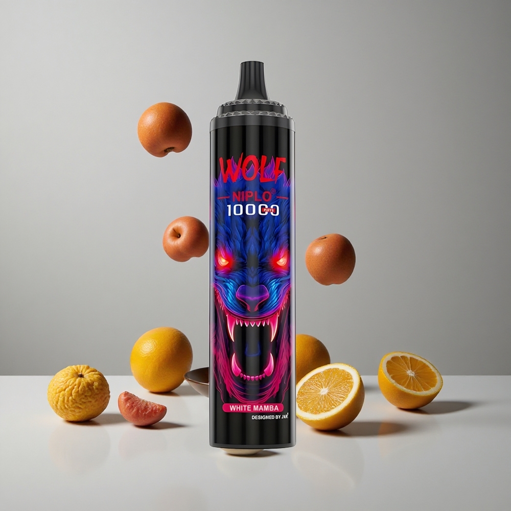 JNR Wolf Niplo 10000 Puffs Blanca Mamba 20ml Tipo-C carga rápida vape wholesale Peru