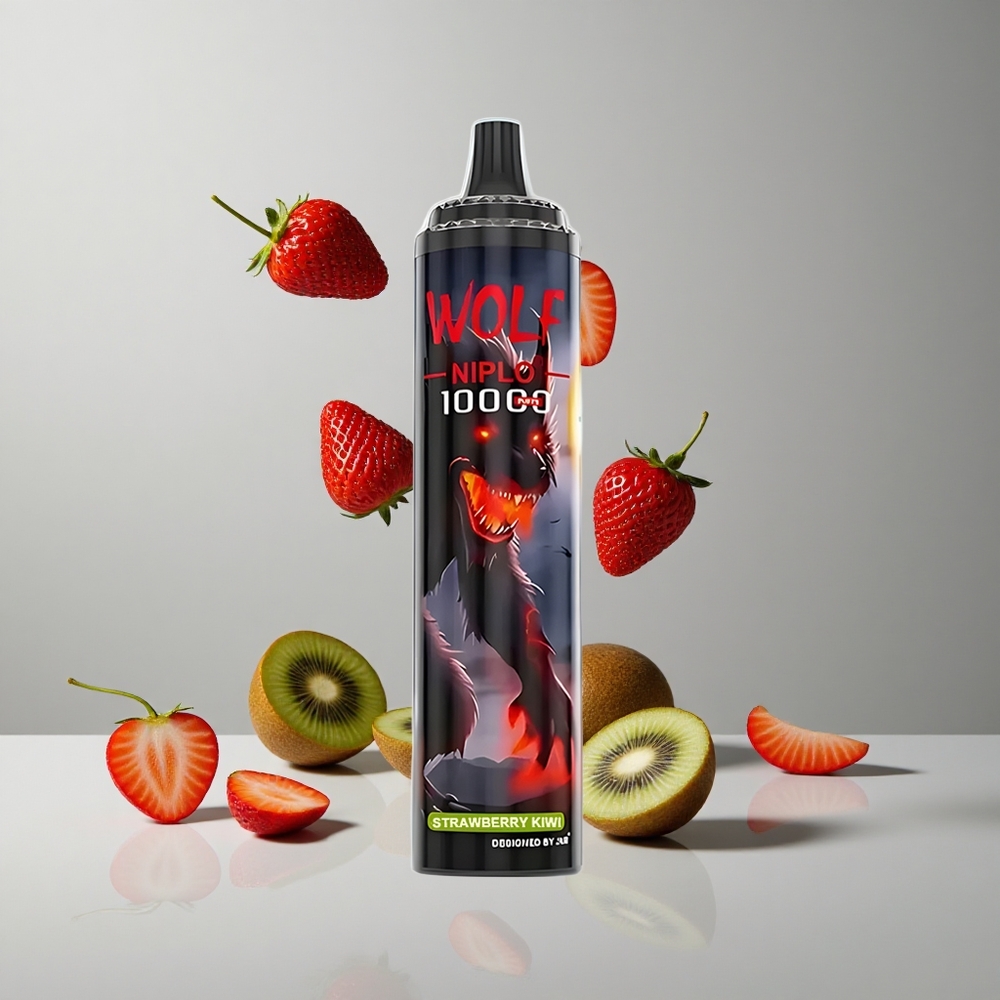 JNR Wolf Niplo 10000 Puffs Fresa Kiwi 20ml Recargable Tipo-C vape wholesale Peru