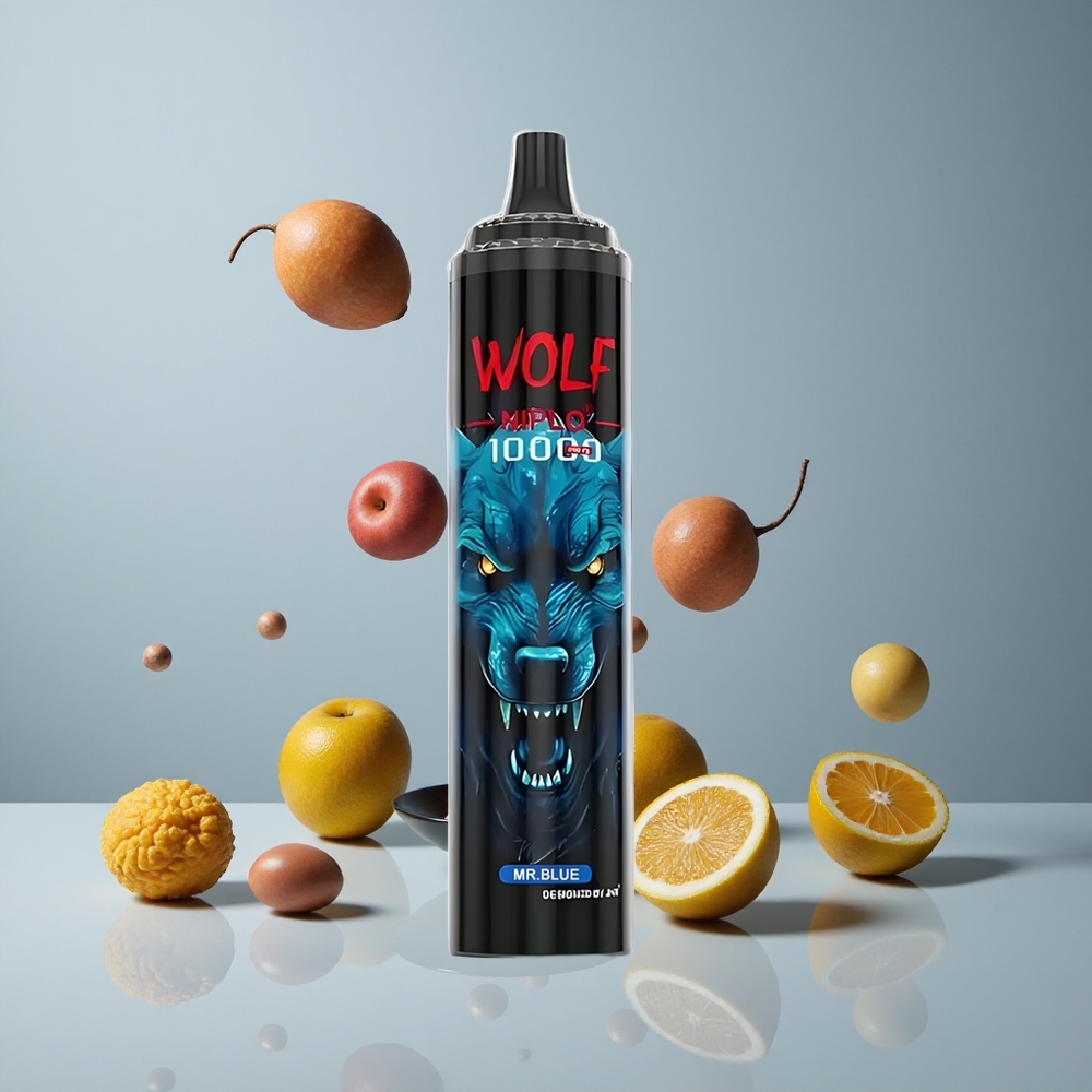 JNR Wolf Niplo 10000 Puffs Mr Azul 20ml Recargable Tipo-C vape wholesale Peru