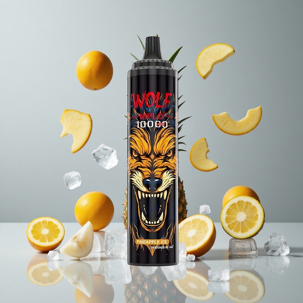 JNR Wolf Niplo 10000 Puffs Piña Helada 20ml Tipo-C vape wholesale Peru