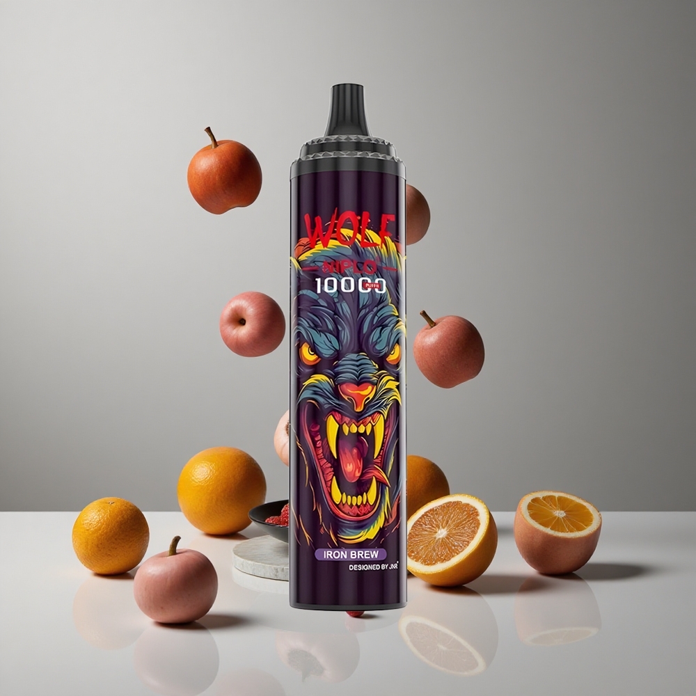JNR Wolf Niplo 10000 Puffs Sabor Hierro Brew 20ml vape wholesale Peru