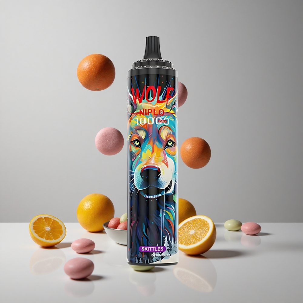 JNR Wolf Niplo 10000 Puffs Sabor Skittles 20ml Tipo-C carga rápida vape wholesale Peru