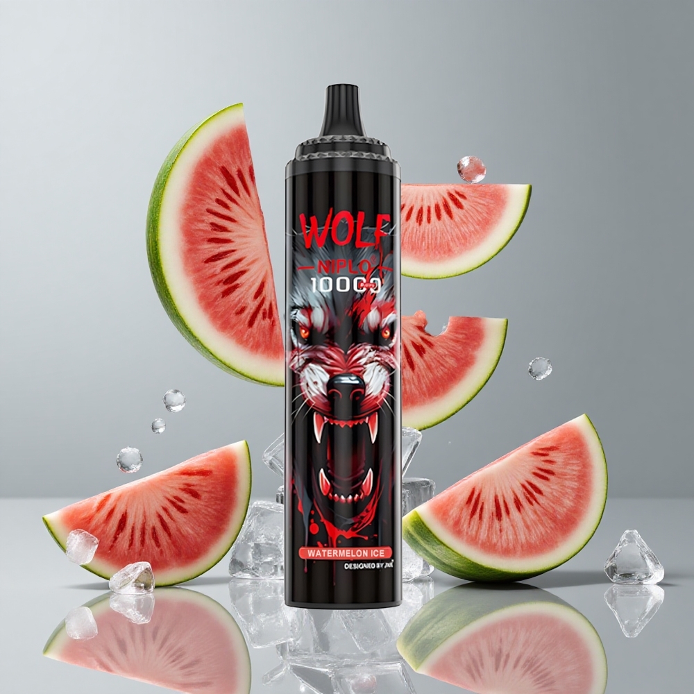 JNR Wolf Niplo 10000 Puffs Sandía Helada 20ml Tipo-C vape wholesale Peru