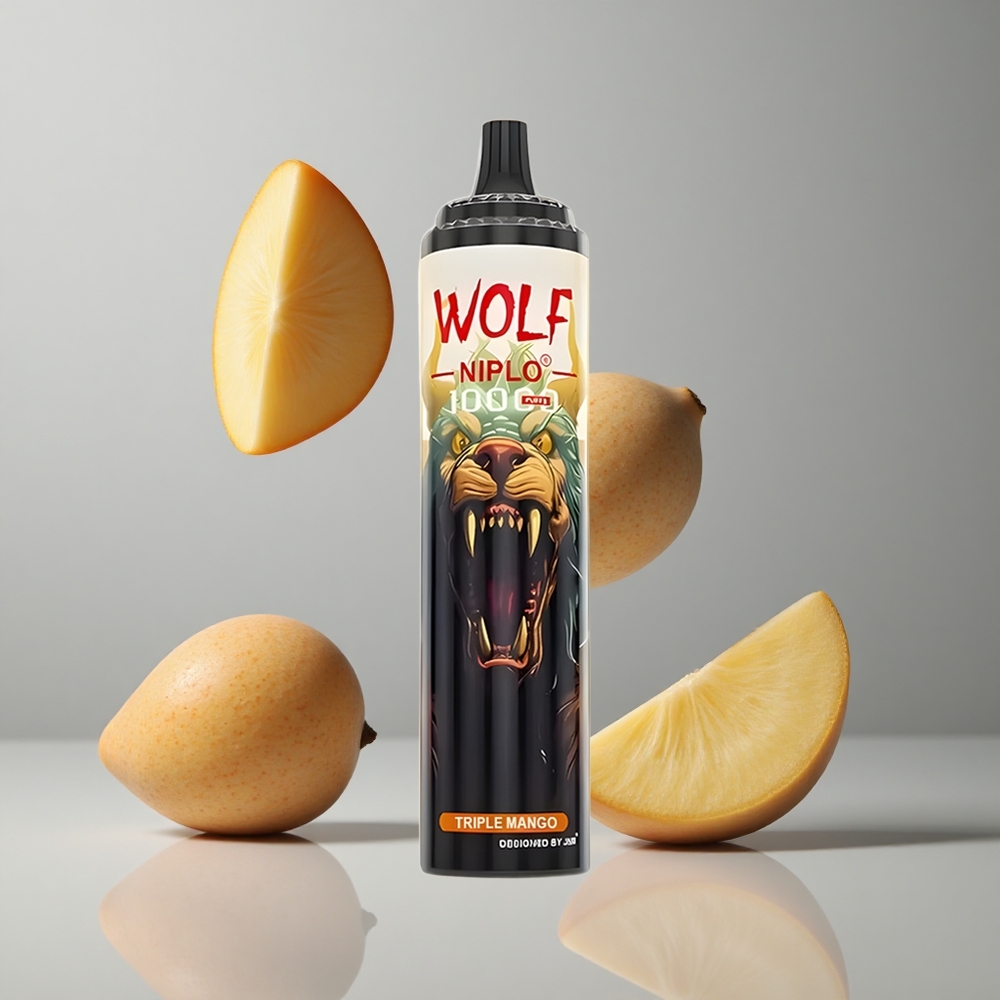 JNR Wolf Niplo 10000 Puffs Triple Mango 20ml Tipo-C vape wholesale Peru