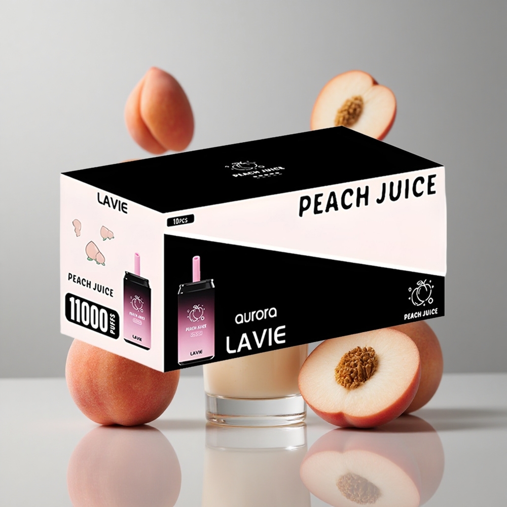 LAVIE Aurora 11000 Puffs Jugo de Melocotón 22ML Tipo C Recargable vape wholesale Peru