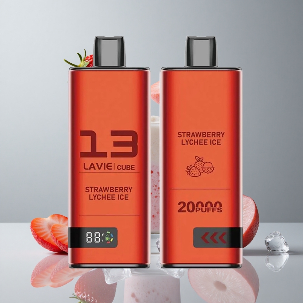 Lavie Cube 20000 Puffs Fresa Lychee Hielo Desechable 28ML vape wholesale Peru