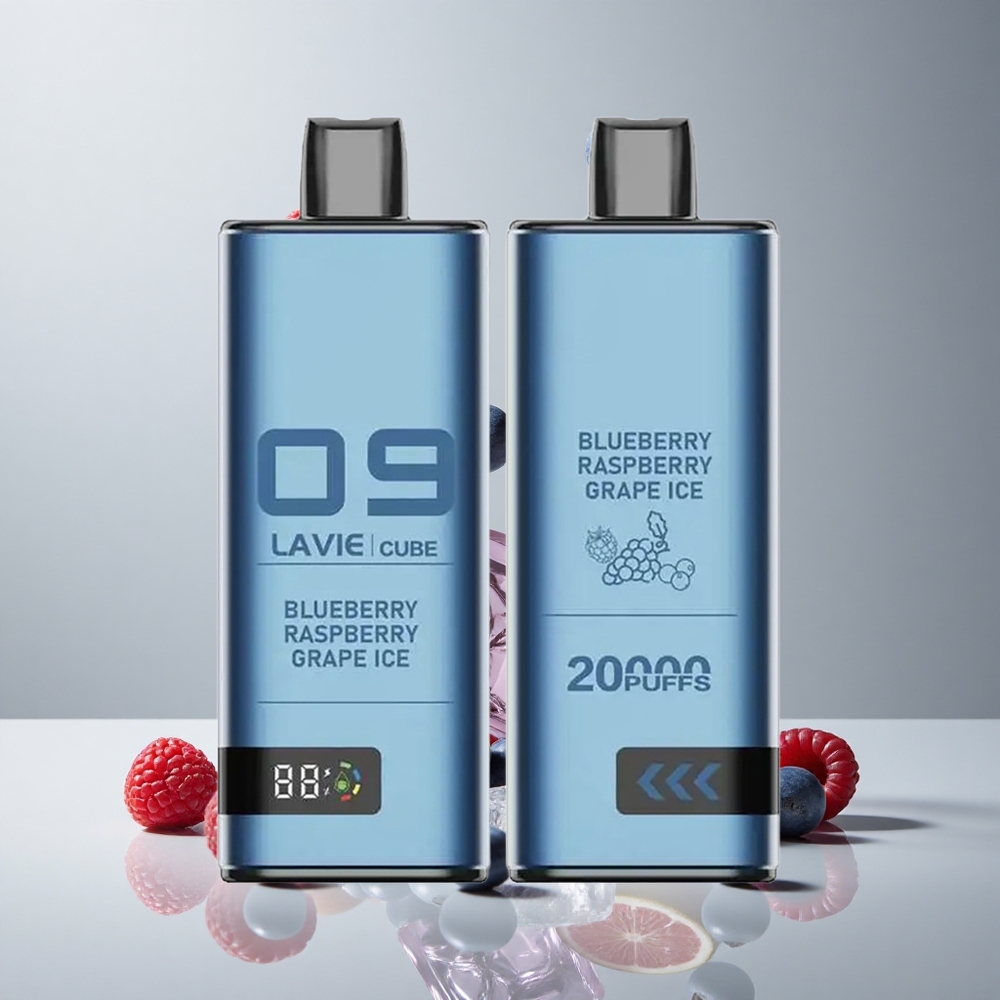 Lavie Cube 20000 Puffs Vape Desechable Arándano Frambuesa Uva Hielo 28ML vape wholesale Peru