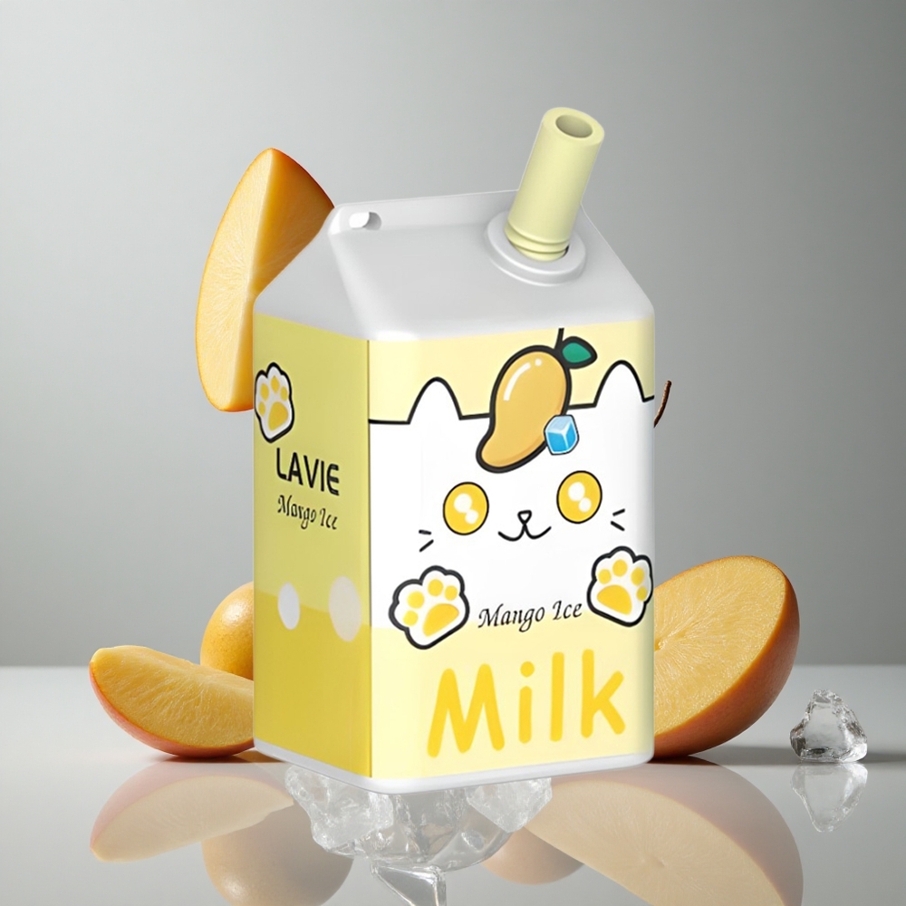 LAVIE Milk 7000 Puffs Mango Hielo 16ML Recargable Tipo C vape wholesale Peru