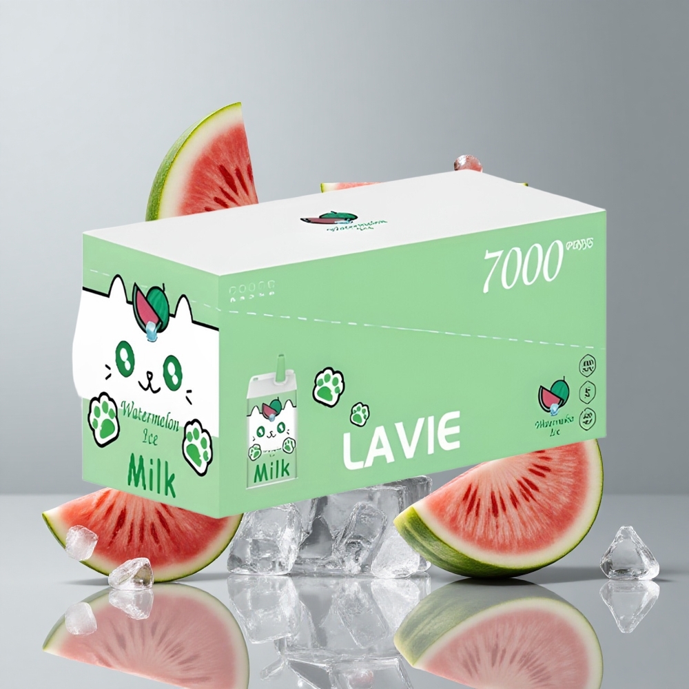 LAVIE Milk 7000 Puffs Sandía Helada 16ML Recargable Tipo C vape wholesale Peru