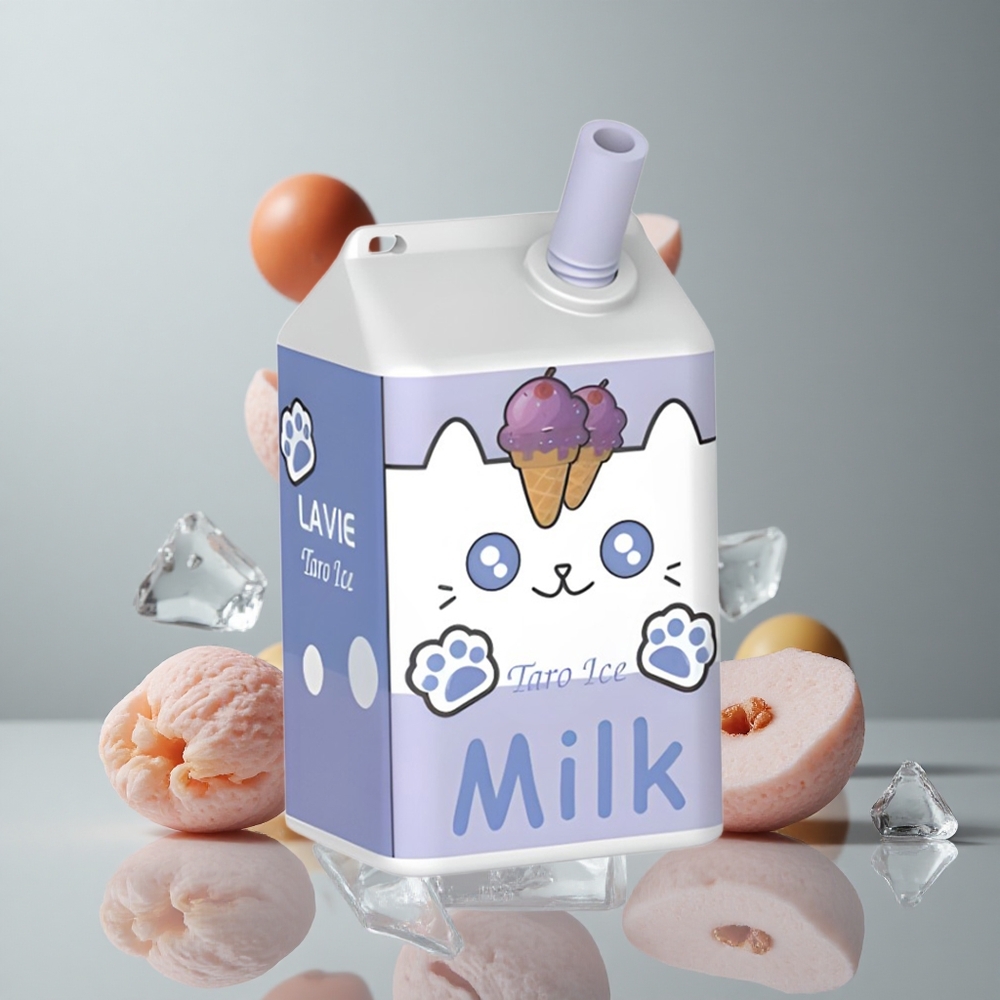 LAVIE Milk 7000 Puffs Taro Helado 16ML Recargable Tipo C vape wholesale Peru
