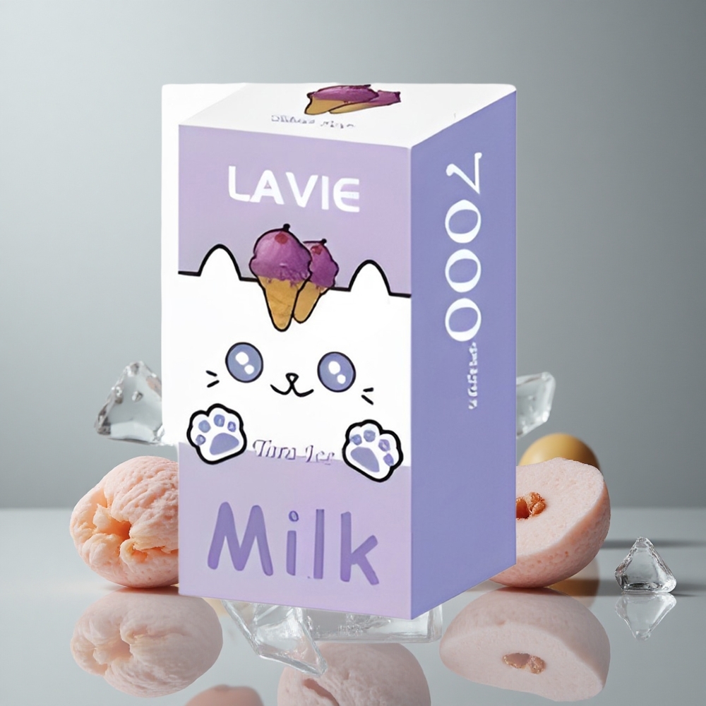 LAVIE Milk 7000 Puffs Taro Helado 16ML Recargable Tipo C vape wholesale Peru