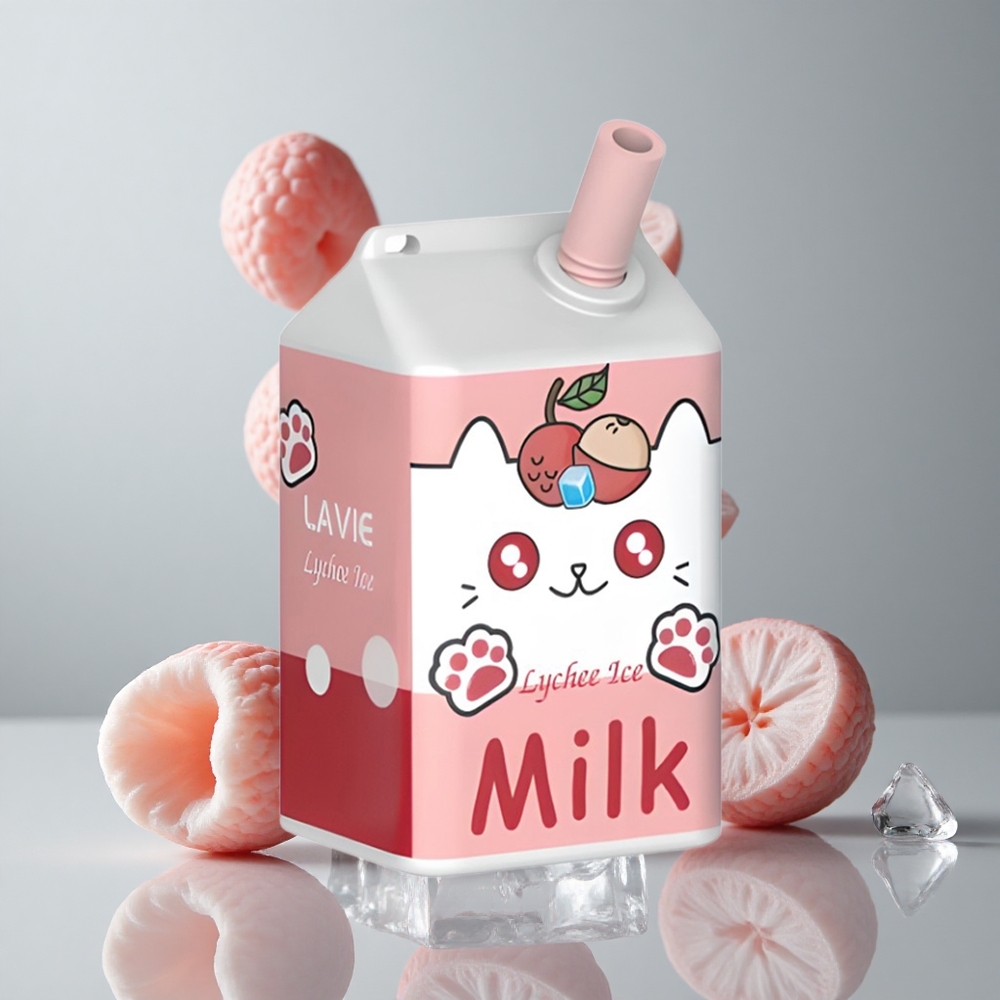 LAVIE Milk 7000 Puffs Vape Desechable Lichi Hielo 16ML Tipo C Recargable vape wholesale Peru